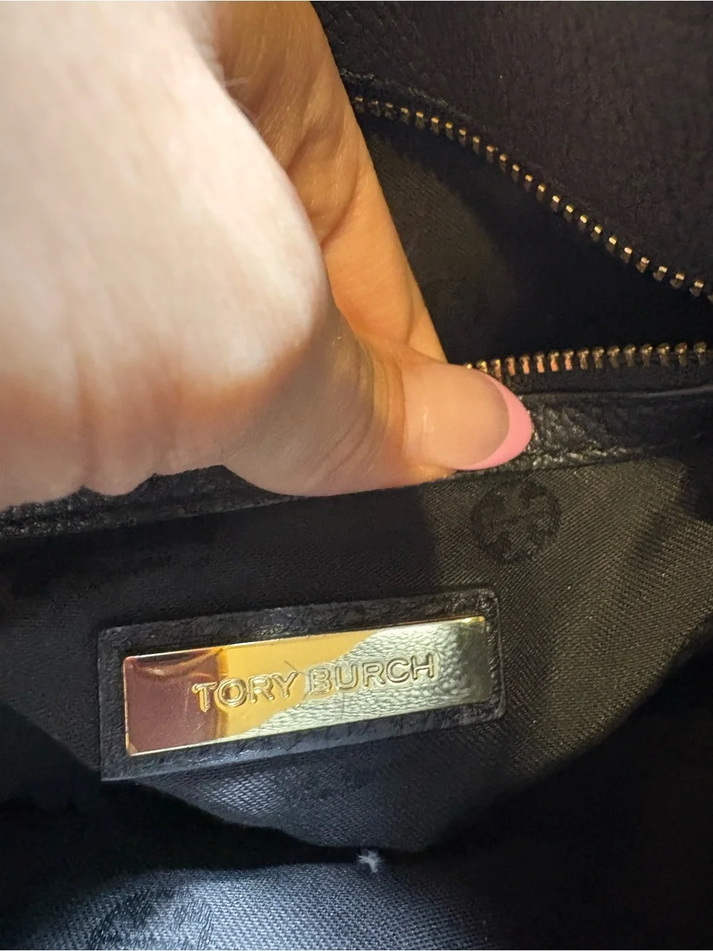 Tory Burch Black Leather Britten Swingpack Shoulder Crossbody Bag